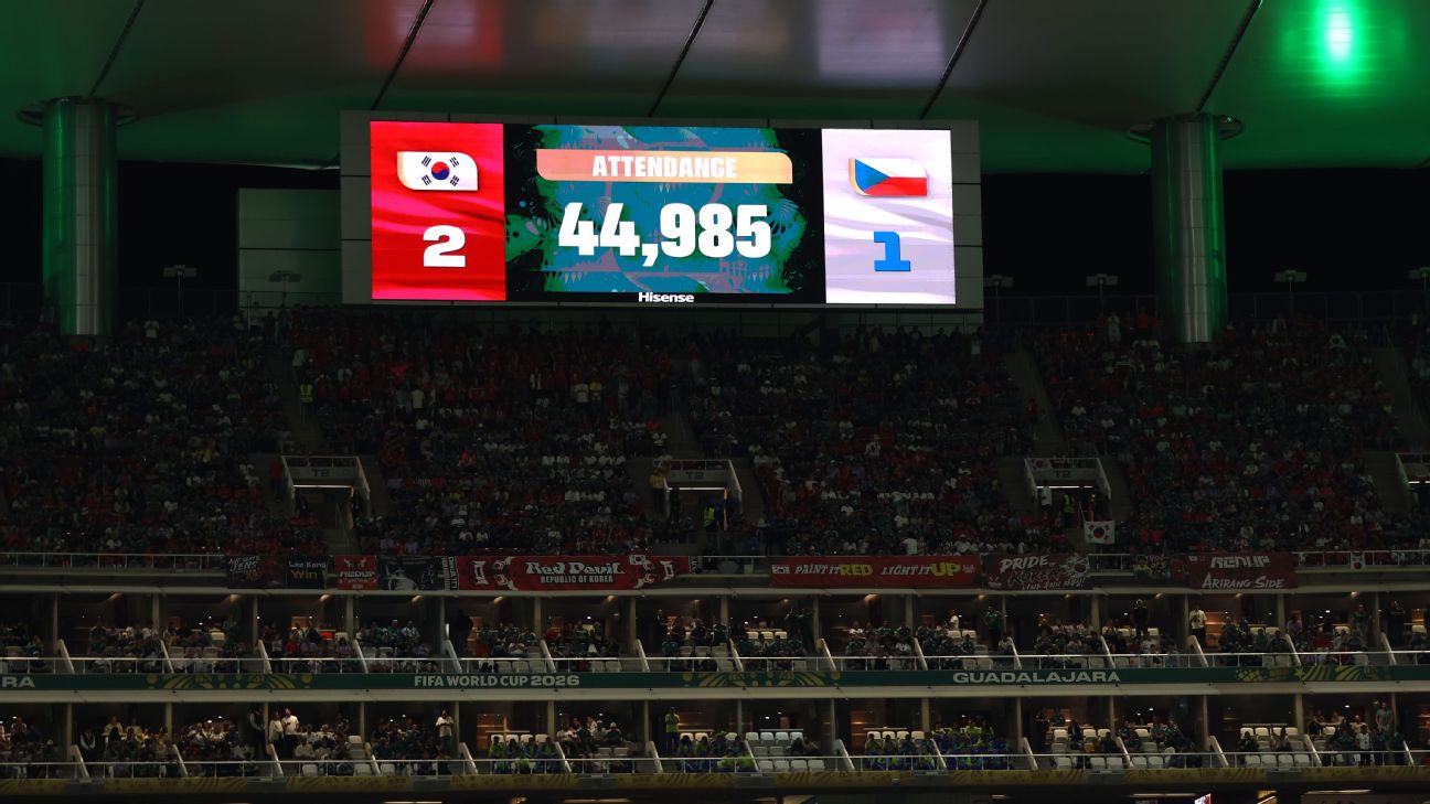 FIFA为南韩vs捷克世界杯比赛4.4万上座数据辩护 空座风波真相